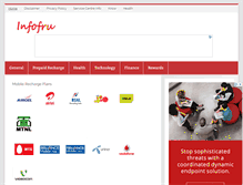 Tablet Screenshot of infofru.com